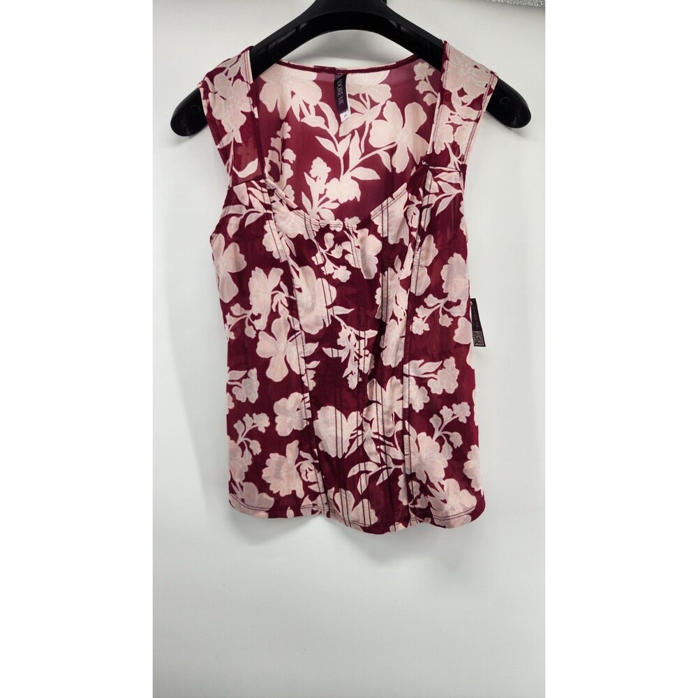 NWT Adore Me Womens M Red Floral‎ Felice Top Tank Top Sleepwear Nylon